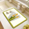 Tapis d'égouttage absorbant de cuisine avec motif tulipes, protecteur de comptoir chic. - Style 7