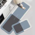 Modern diatomaceous earth kitchen floor mat two-piece set, absorbent and anti-slip for home. - 40*60cm+40*120cm [New Diatom Mud] / Sweet Home 4