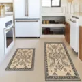 Bohemian kitchen rug set two pieces geometric non slip floor mat washable runner carpet - 40*60cm / Nordic Style - 11