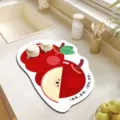 Süße Apfel Küchen Abtropfmatte Saugfähige Tischmatte Arbeitsplattenschutz Rutschfest - Stil 11
