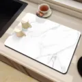 Marble pattern kitchen drying mat absorbent counter top heat insulation pad variant - Style 10