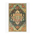 Λεπτομέρεια χαλιού boho vintage, κλασικό γεωμετρικό σχέδιο μενταγιόν, πολύχρωμο. - 40*60cm (Συνθετικό Cashmere) / BXMY Χαλί 2-1