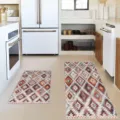 Bohemian kitchen rug runner set two pieces non slip washable floor mat detail view - BO Nordic-16 / 40*60cm【Skin-friendly Velvet】