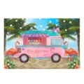 Sommer Strand Eiswagen Kieselgur Badematte schnelltrocknend wasserabsorbierender Teppich - Ozean-Stil 7