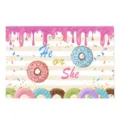 Geschlecht enthüllung Donut Hintergrund oder Badematte Detail, bunte Streusel und süßes. - Ozean-Stil 10