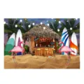 Sommer Strand Flamingo Kieselgur Badabsorbierende Fußmatte Details Ansicht für Wohnung. - Ozean-Stil 13