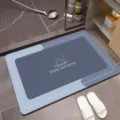 Modern minimalist anti-slip bath mat for bathroom, entryway, and kitchen floor, durable and clean. - Minimalist-1