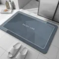 Détail de tapis de bain en terre de diatomée souple, antidérapant et absorbant. - 40x60cm (Peluche Douce) / QD526-14
