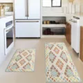 Bohemian kitchen mat set detail, geometric pattern runner and accent rug for home floor. - BO Nordic-18 / 40*60cm【Skin-friendly Velvet】