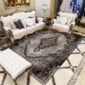Tapis de salon style persan vintage rétro ethnique tapis en velours de cristal décor. - Style 6