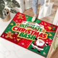 Christmas holiday entry doormat, non-slip festive floor rug for home entryway decor. - G Christmas 05