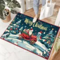 Christmas doormat holiday decor non-slip floor mat for home entryway interior festive style - G Christmas 07