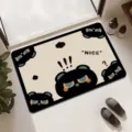 Süsses Cartoon Katze Badezimmer rutschfeste saugfähige Türvorleger Schnelltrocknend - 40*60cm / Cartoon-Katze-01