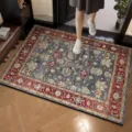 Vista dettagliata del tappeto stile persiano, zerbino antiscivolo per ingresso di casa. - Stile Persiano 04