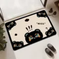 Cartoon Katze saugfähige Fußmatte rutschfeste Badematte schnelltrocknender Bodenteppich. - Cartoon-Katze-05