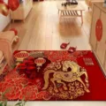 2026 Year of the Horse Red Door Mat Chinese New Year Festive Entrance Floor Mat Rug - Year of the Horse Red Doormat - Style 07