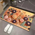 3D Floral Diatom Mud Absorbent Bath Mat Non-Slip Quick Drying Floor Mat for Bathroom - New Style 09