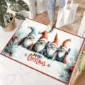 Tappeto natalizio gnomo zerbino festivo antiscivolo decorazione casa vista dettaglio - H Natale 9