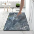 Tapis de bain en diatomite motif marbre, absorbant séchage rapide antidérapant pour salle. - Nouveau Style 3
