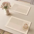 Minimalistische Kieselgur Tischset Isoliermatte, schicke gestreifte saugfähige Matte. - Wabi-Sabi — Gittermuster