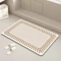 Kieselalgen Badematte, saugfähige rutschfeste Toiletten-Bodenmatte im minimalistischen Wabi-Sabi. - Wabi-Sabi — Vergängliches Leben