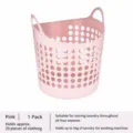 Cesta de ropa sucia de plástico rosa contenedor perforado para ropa 40x40x30.5cm - Rosa (compra 1 y llévate 1 gratis) pack de 2