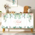 Aquarell Blumen Schrankvorhang staubdichter Stoff Staubschutz mit Klettverschluss - Blumengeschichte
