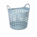 Cesto de ropa sucia de plastico para almacenamiento, organizador de hogar con asas practico. - Azul (compra 1 y llévate 1 gratis) pack de 2