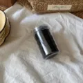 Black elastic hair ties in transparent storage jar, durable daily hair bands for women. - High Elasticity (Pack of 6 Items) / Black
