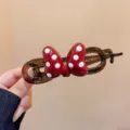 Süße gepunktete Schleife Haarklammer für Damen, braune hohle Haifischklammer Haaraccessoires. - 10# Transparent Bernstein Figur 8 Twist Clip (11.5cm)