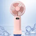 Draagbare USB Mini Handventilator met 5 Snelheden Oplaadbare Elektrische Ventilator Roze - Meisjesroze