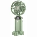 Ventilateur portatif rechargeable USB mini ventilateur de bureau avec affichage vert - Vert