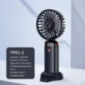 Mini Ventilatore Portatile Blu Profondo Ricaricabile USB Ventilatore da Tavolo - Tipo standard / Blu