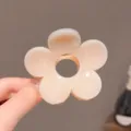 Graziosa molletta per capelli a fiore, artiglio in resina versatile per acconciature quotidiane. - Rosa loto