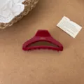 Rote Acetat Haarklammer große hohle Haifischklammer elegante Haaraccessoires für Damen stil - Kleine Größe (G92-7)