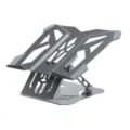 360 rotating carbon steel laptop stand foldable metal cooling riser for gaming desk holder - A21 Folding Stand (Laptop & Phone 2-in-1) / Dark Gray