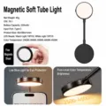 Magnetisch flexibel vullicht voor telefoon livestream, instelbare kleurtemperatuur. - Magnetisch Vullicht met 5 Niveaus Kleurtemperatuur / Zwart