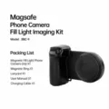 MagSafe Phone Grip Fill Light Camera Kit Bluetooth Shutter Stabilizer Mount Bracket - BBC-9 Focus Tri-Color Fill Light Style / Black