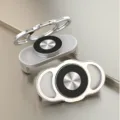 Silberner multifunktionaler 360-Grad drehbarer und klappbarer Handyhalter mit Ring. - CD Muster Ohne Magnetisch / Silber