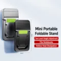 Mini opklapbare laptopstandaard draagbare onzichtbare koelbeugel 2 standen in hoogte verstelbaar - Set van zwart en zilver