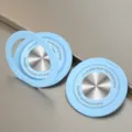 Blauer Metall Klapp Handy Ständer tragbare Doppelring Tablet Halterung Desktop Zubehör - Blau
