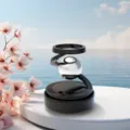 Zonne-energie auto aromatherapie diffuser zwevende ring draaibare geuren ornamenten - Navigatieverhaal
