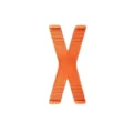 Flexible X-shaped suction phone holder, versatile foldable silicone stand for car and desktop. - Orange