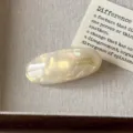 Acetate Oval Hair Clip Women Elegant Mother of Pearl Hair Barrette Side Hair Clip - AB White