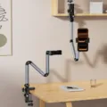 Supporto per telefono da scrivania, lega di alluminio a 7 assi, pieghevole, rotazione a 360°. - Dedicato al Telefono