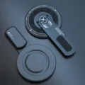 MagSafe Metall magnetischer Handy Ring Halter 360 Grad drehbarer klappbarer Dekompressionsstand - TS10 Magnetischer Dekompressionshalter / Grau