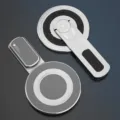 Magsafe Metall Magnet Ring Handyhalterung 360 Grad Faltbare Desktop Anti Stress Stand - TS10 Magnetischer Dekompressionshalter / Silber