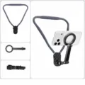 Magnetische Nacken Handyhalterung mit Anti-Wackel-Gurt für Live-Streaming und Outdoor-Sport. - Magnetischer Handy-Typ