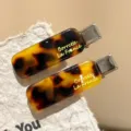 Modische Acetat Haarklammer Schildpatt Haargreifer Entenschnabel Klammer Sommer Haarstyling - 1 Stück / Gelb Leopard (B101-7)