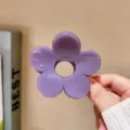 Moderna molla per capelli a fiore viola elegante pinza per bellissime acconciature. - Stile Viola Taro (B106-9)